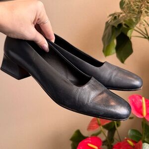 Vintage Black Leather Sesto Meucci Pumps Heels 8.5 N